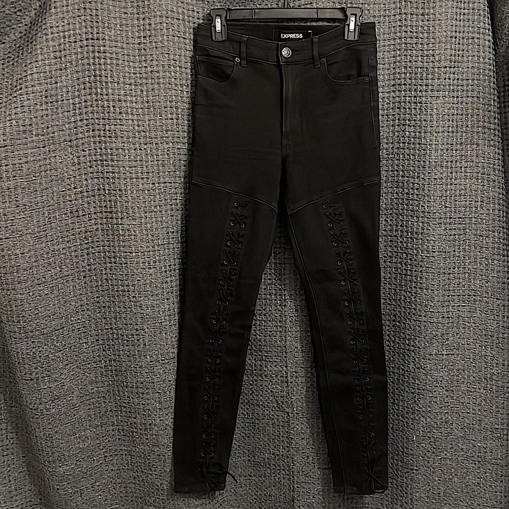 EXPRESS corset bodice black jeans